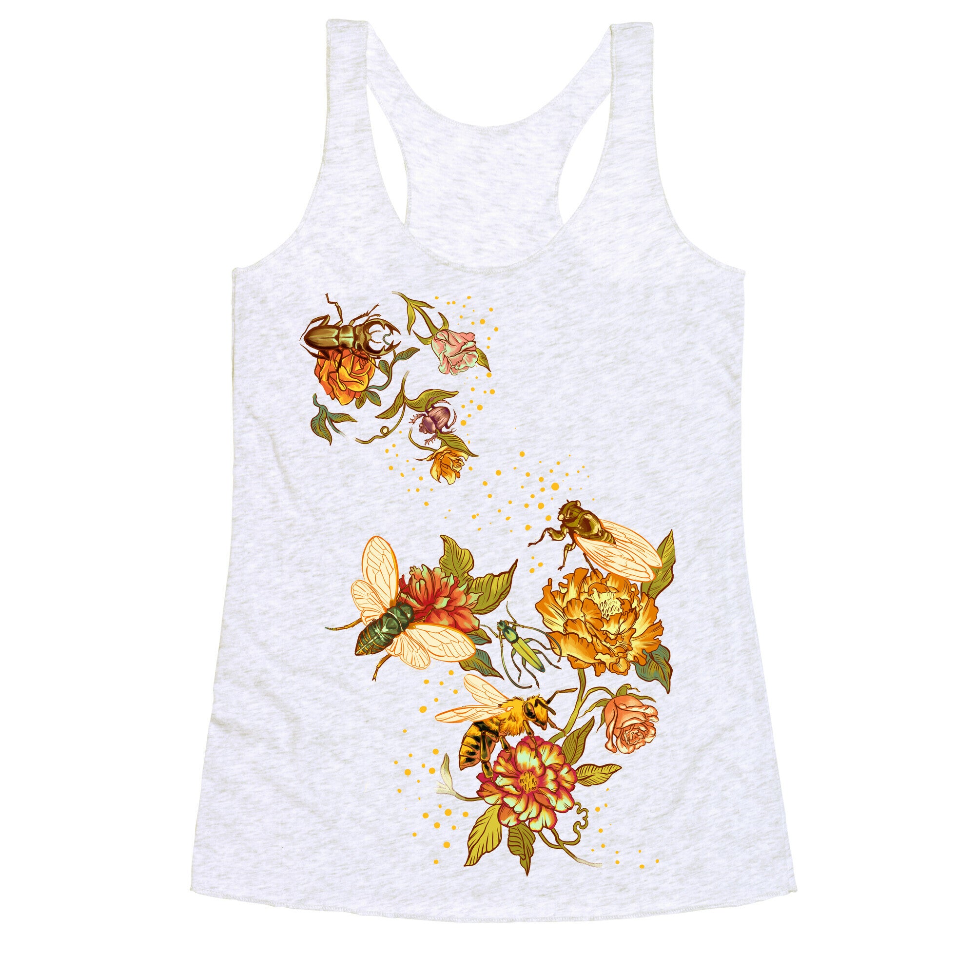 Florals & Insects Racerback Tank